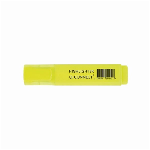 QConnect Yellow Highlighter Pen (Pack of 10) KF01111 KF01111